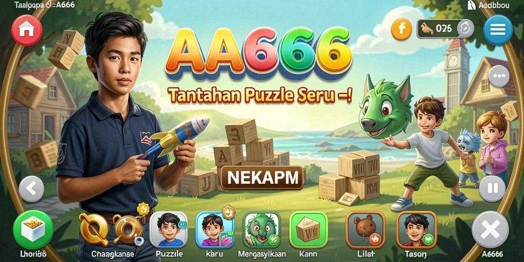 Tampilan Gameplay Puzzle Menarik dari AA666
