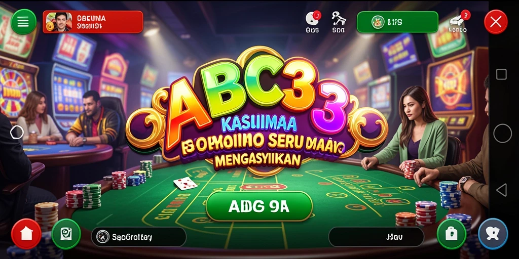 Screenshot utama dari gameplay Kasino yang menggembirakan.