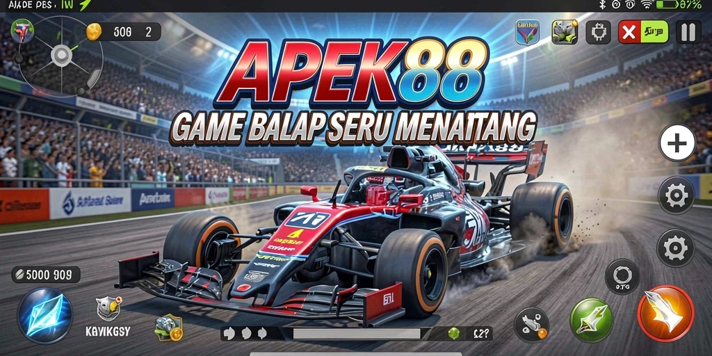 Gameplay APEK88 menampilkan aksi balap seru yang mendebarkan.