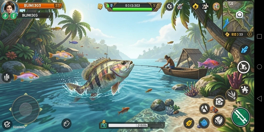 Tampilan gameplay BUMI303 yang realistis dan seru.