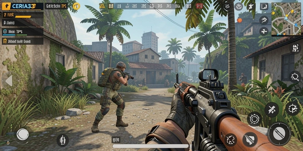 Tangkapan layar gameplay CERIA33 yang mendebarkan dan penuh aksi.