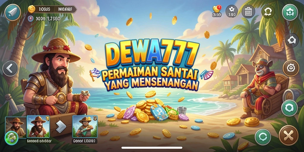 Tampilan gameplay DEWA777 yang menarik dan penuh warna.