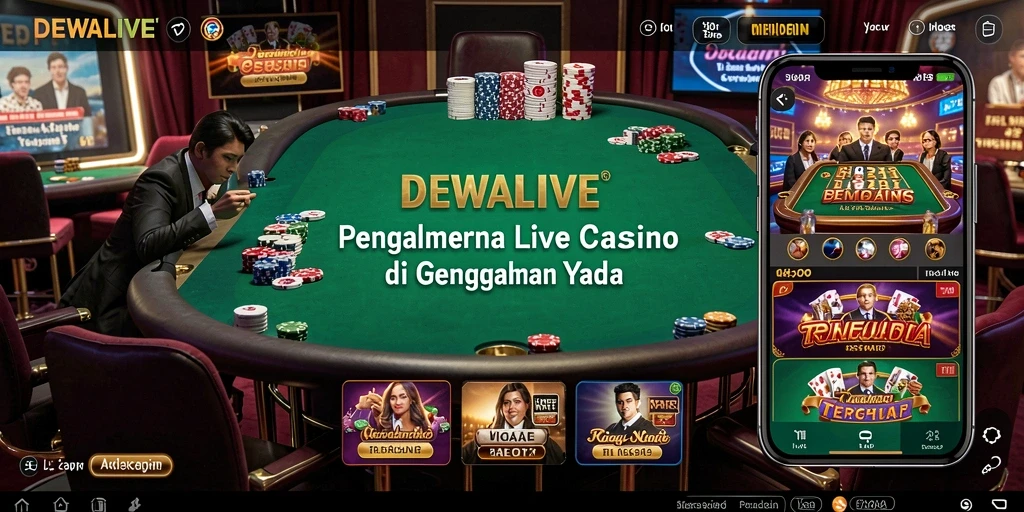 Tampilan gameplay Live Casino yang menarik dan interaktif.