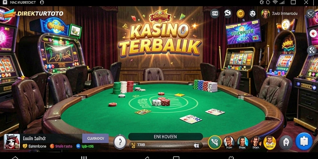 Screenshot utama DIREKTURTOTO menampilkan aksi permainan Kasino yang seru dan interaktif.