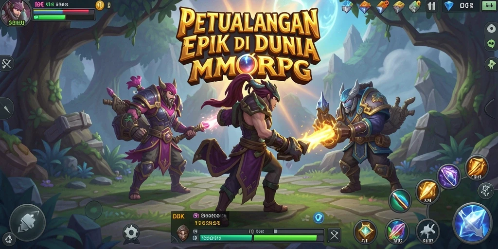 Tampilan gameplay epik dalam DKK yang penuh aksi dan petualangan.