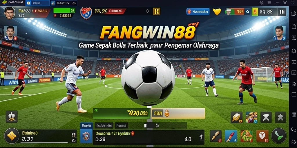 Gambar menampilkan gameplay seru di <strong>FANGWIN88</strong> dengan aksi sepenuh lapangan.