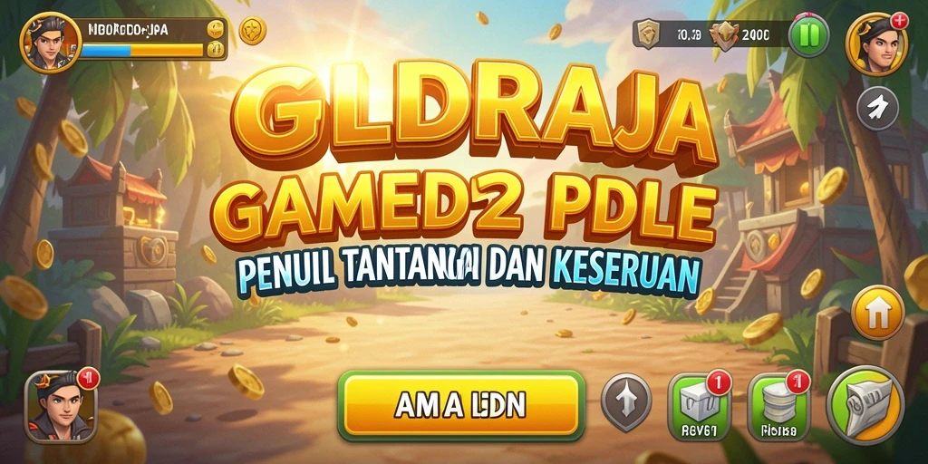 Screenshot gameplay GOLDRAJA menampilkan pengelolaan kerajaan yang seru dan dinamis.