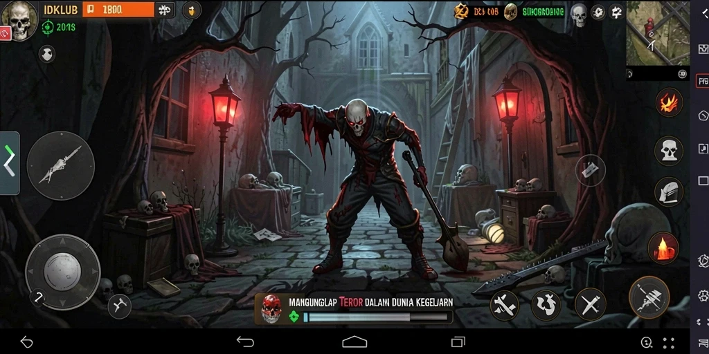 Screenshot menampilkan gameplay mencekam di dalam <strong>IDKLUB</strong>.