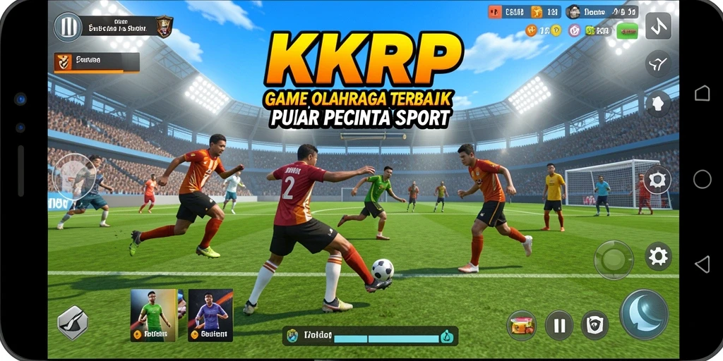 Gameplay KKRP yang menampilkan kompetisi olahraga yang seru dan mendebarkan.