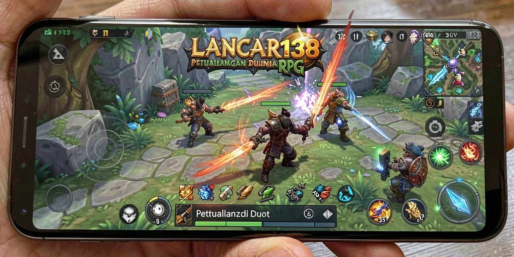Tangkapan layar LANCAR138 menampilkan pertarungan epik dalam dunia RPG yang menakjubkan.