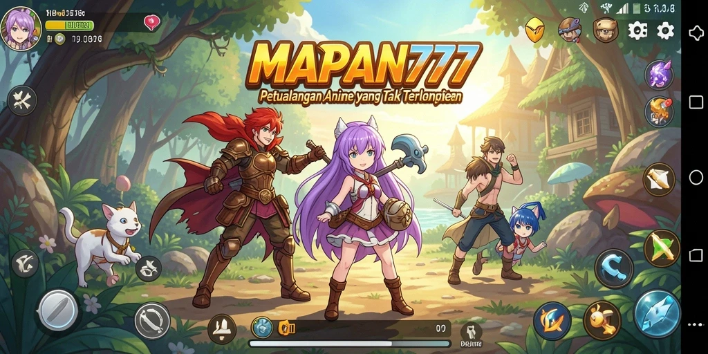Tampilan gameplay MAPAN777 yang penuh aksi dan penuh warna.