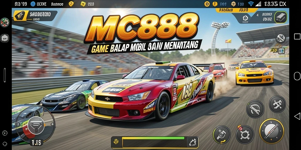 Gameplay Racing seru dan mendebarkan di MC888.