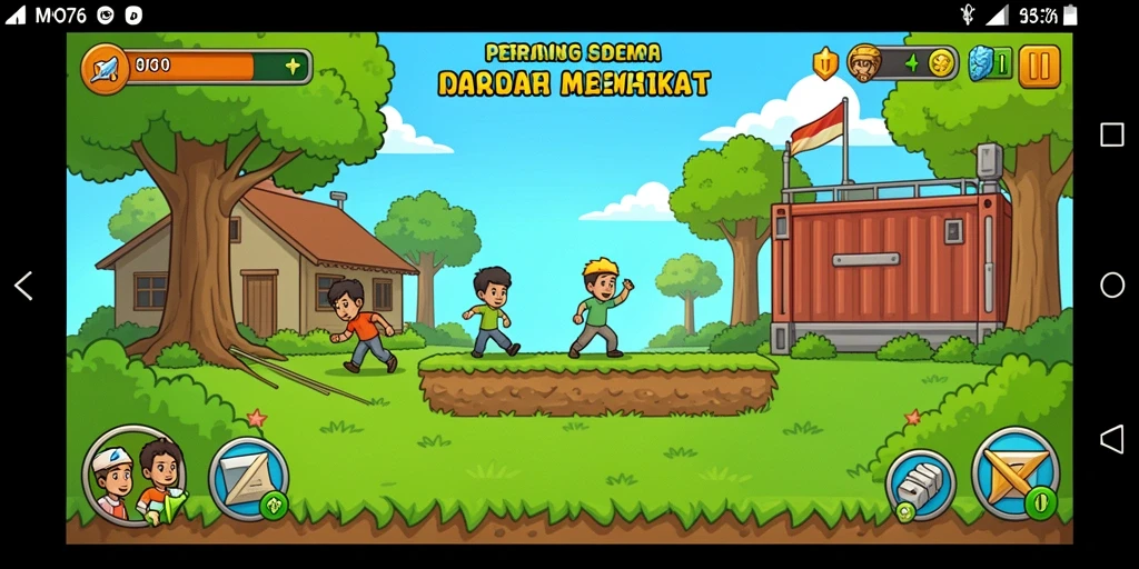 Tampilan menarik dalam pertempuran intens FPS.