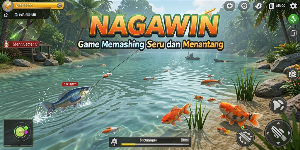 Gameplay NAGAWIN yang menakjubkan saat memancing di alam terbuka.