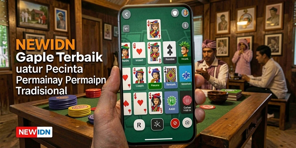 Screenshot gameplay Gaple NEWIDN yang menyenangkan.