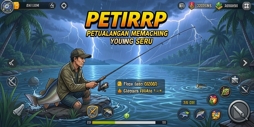 Tangkapan ikan yang megah di gameplay PETIRRP.