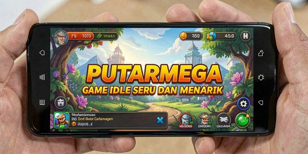 Screenshot PUTARMEGA menampilkan gameplay santai yang seru.