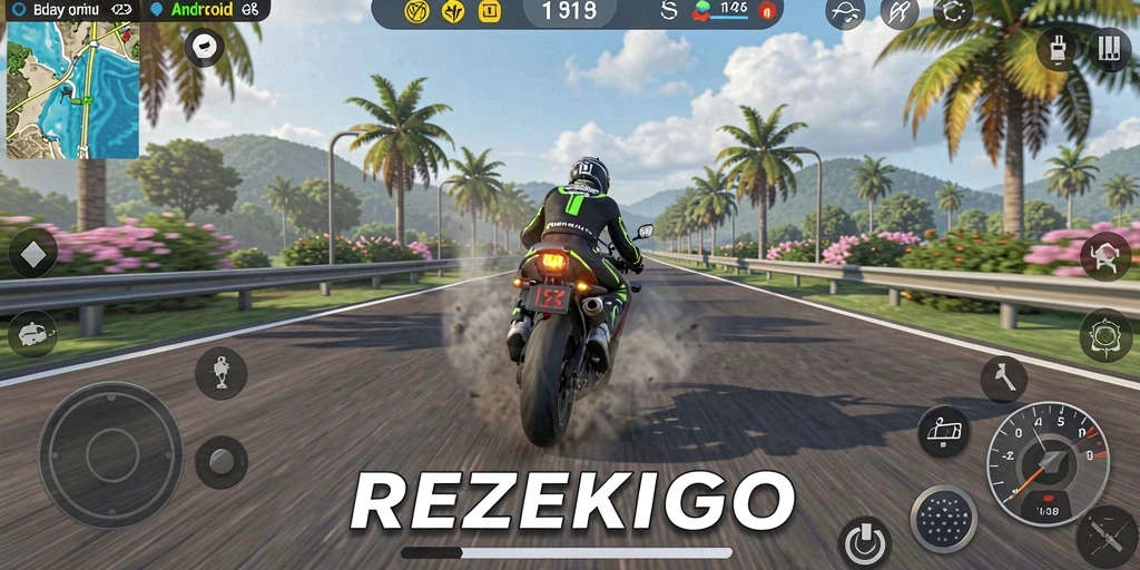 Tampilan mendebarkan dari gameplay REZEKIGO yang memikat.