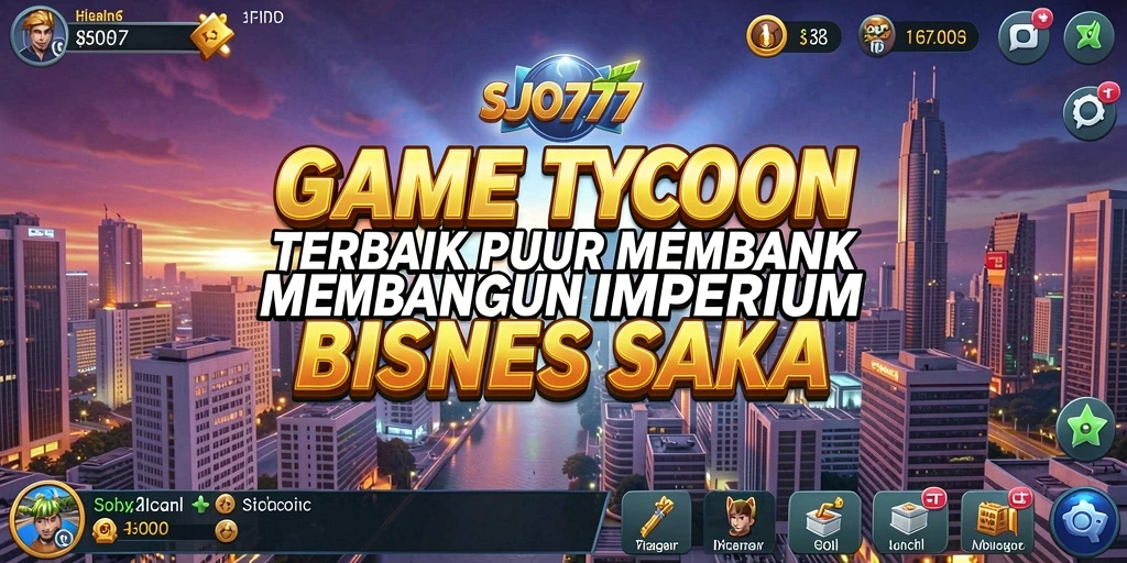 Tampilan gameplay SJO777 dengan strategi manajemen bisnis yang menarik.