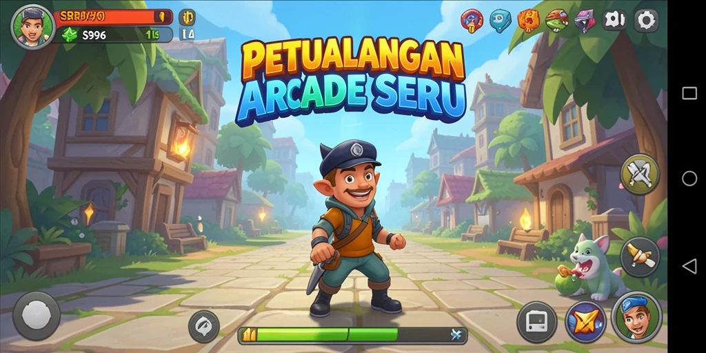 Tangkapan layar SR996 menunjukkan intensitas gameplay Arcade yang mendebarkan.