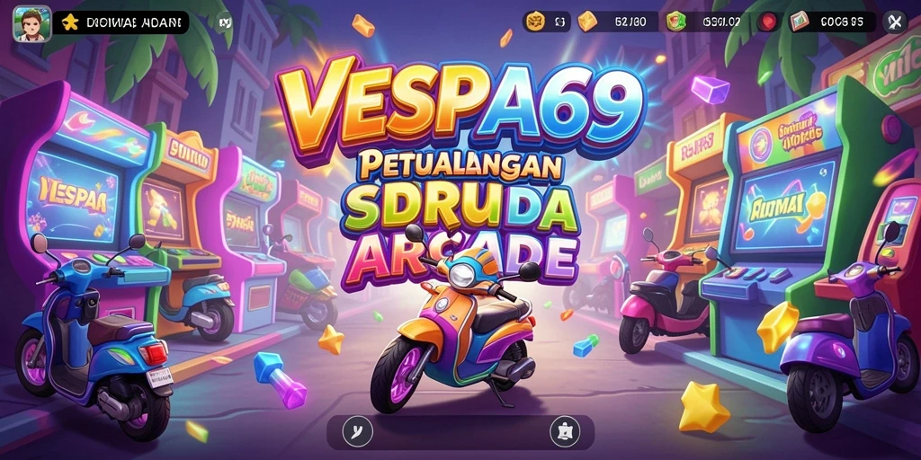 Tampilan menarik dari gameplay VESPA69 yang penuh tantangan.
