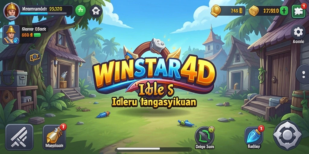 Tampilan gameplay WINSTAR4D yang menarik dengan karakter ikonik.